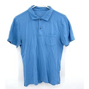Mack‎ Weldon Polo Shirt Mens Size Medium Blue Vented Short Sleeve Golf